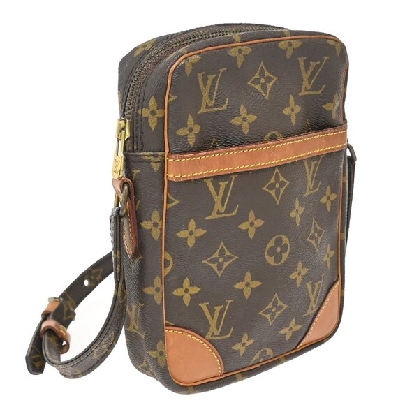 LOUIS VUITTON Danube Shoulder Bag Monogram Leather Brown France - Picture 4 of 15